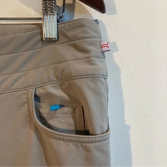 LULULEMON Sz 10 Carry Less Wide Leg Pockets Snap Button  Zipper Vintage Pants - Picture 5 of 11